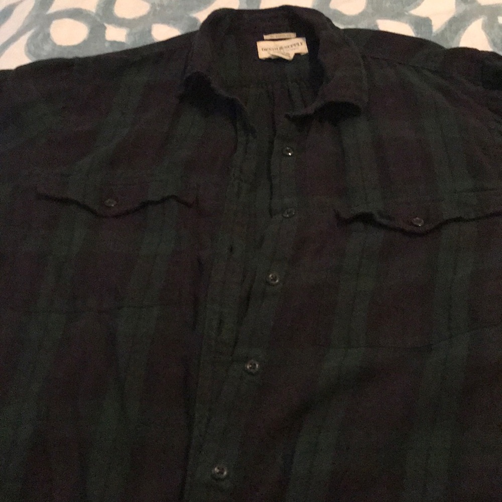 Button down flannel shirt